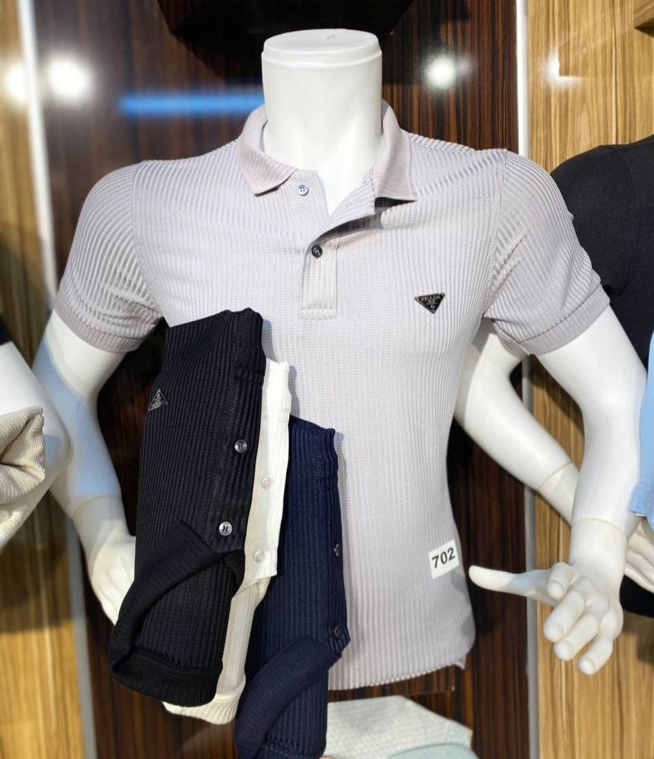 PRADA Muška majica na kragnu