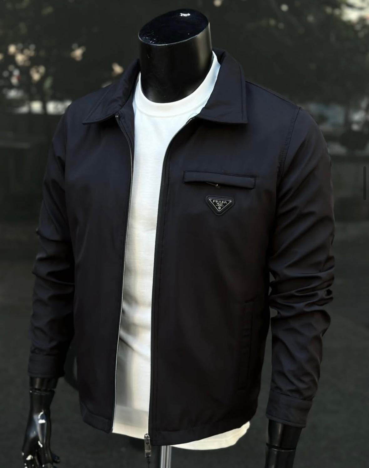 PRADA Muška jakna sa kragnom