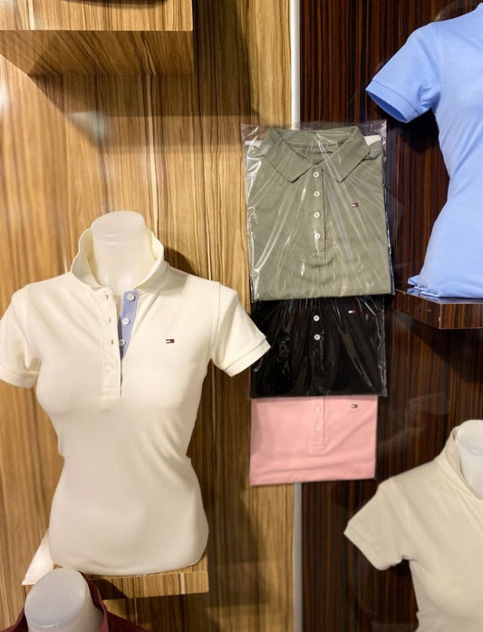 TOMMY HILFIGER Ženska majica na kragnu